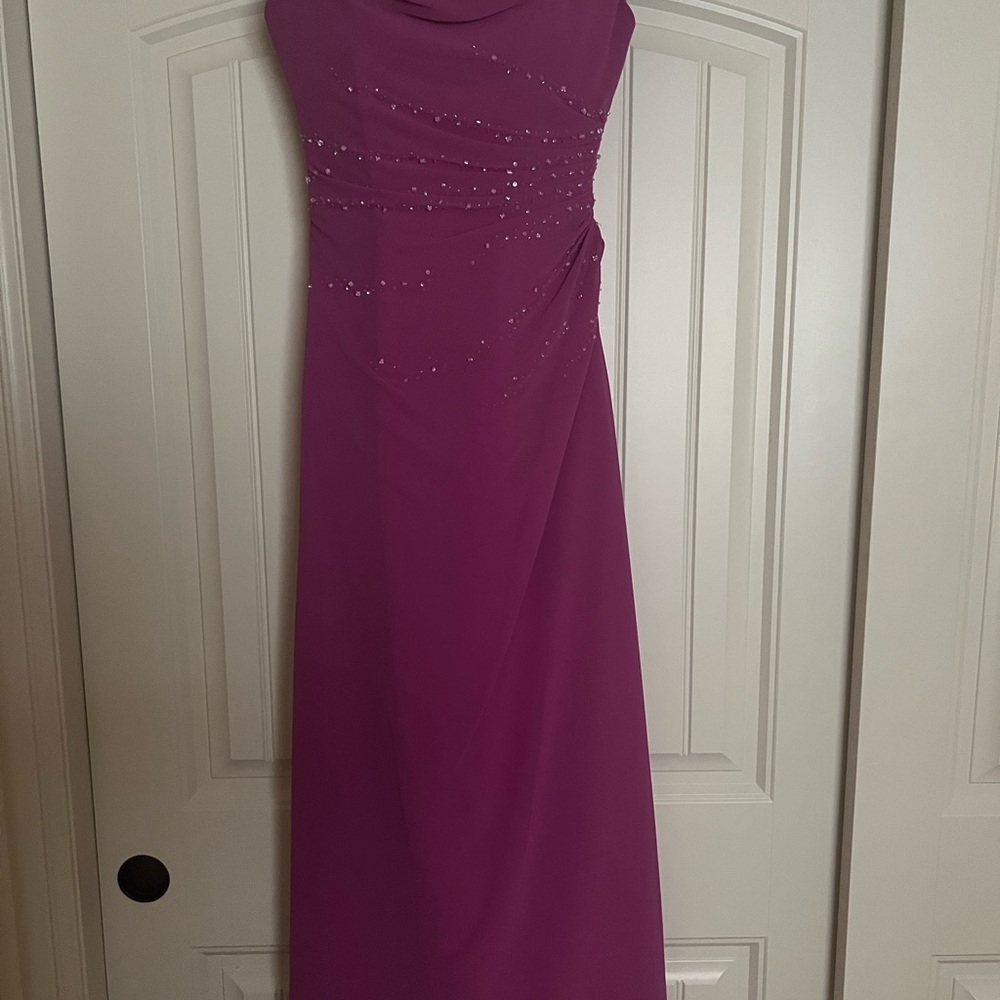 Elegant Purple Evening Gown